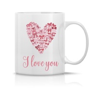 Heart of Bows Ceramic Mug